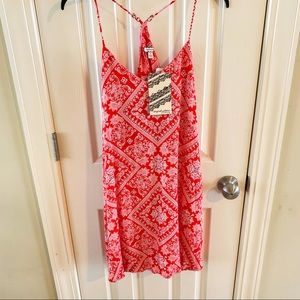 Bandana print skinny strap dress